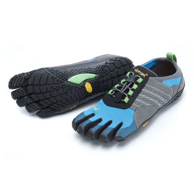 Vibram FiveFingers Trek Ascent Férfi Túracipő - Szürke/Kék LMJT157